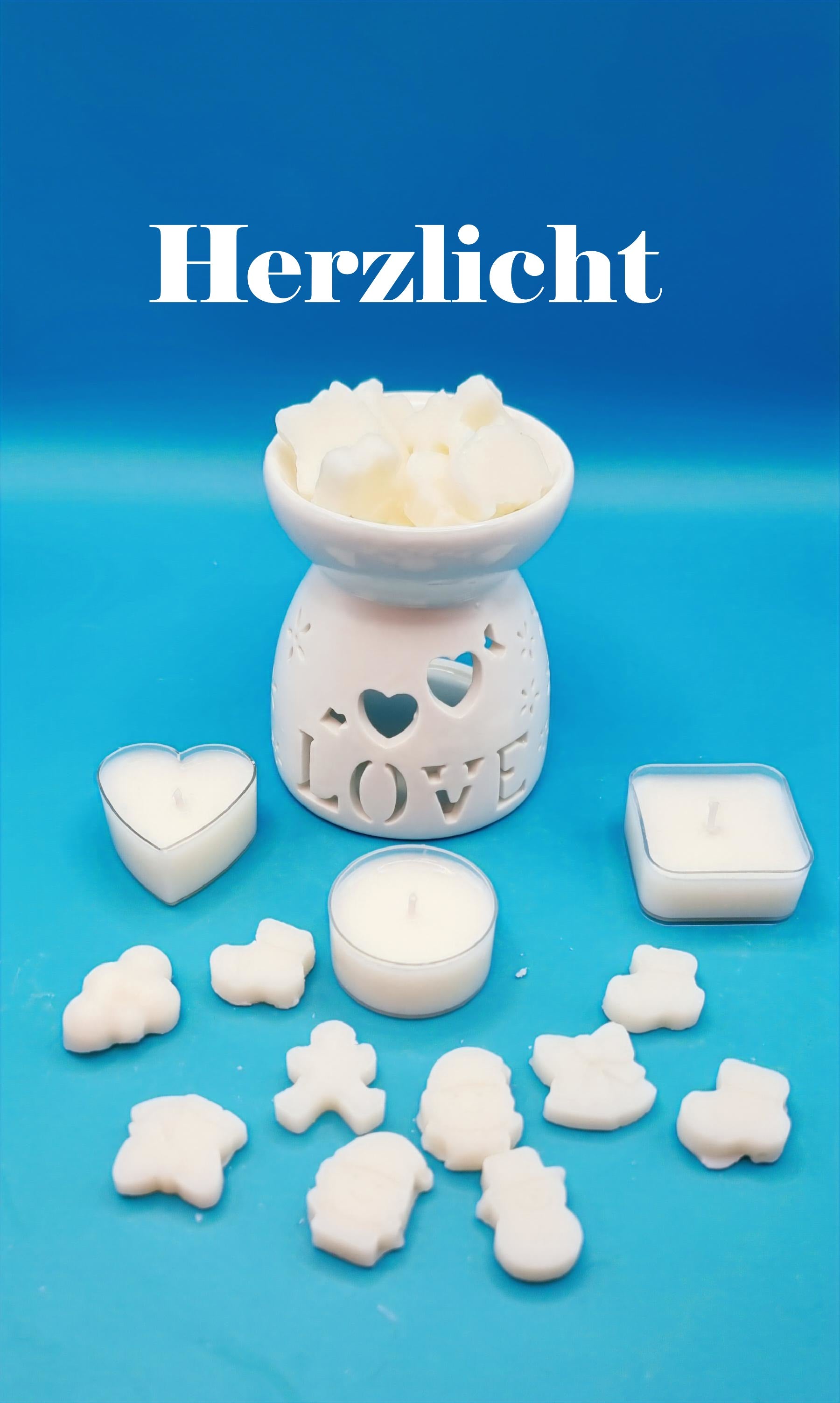 Duftwachs Geschenkset mit Keramik-Wachsbrenner