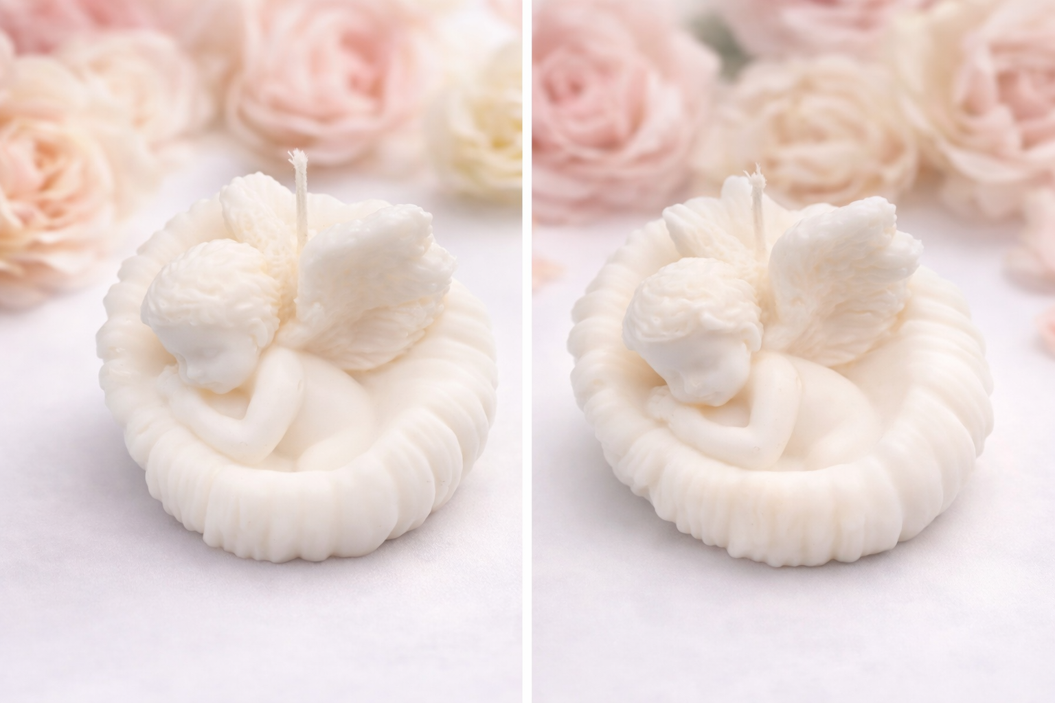 Silikonform liegender Engel – für Kerzen & DIY Projekte