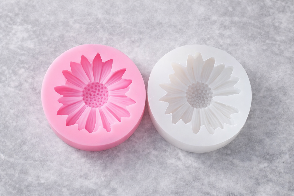 Silikonform Margerite – DIY Blumenform für Kerzen, Seife & Deko