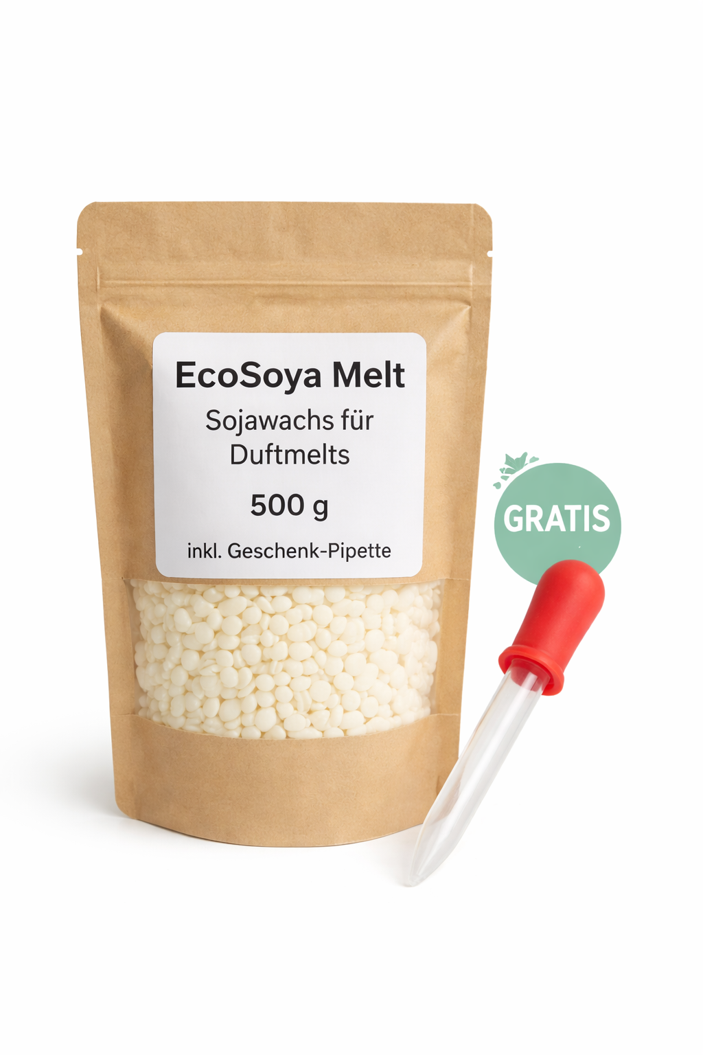 EcoSoya Melt-Sojawachs für Duftmelts ( inkl. Geschenk-Pipette)