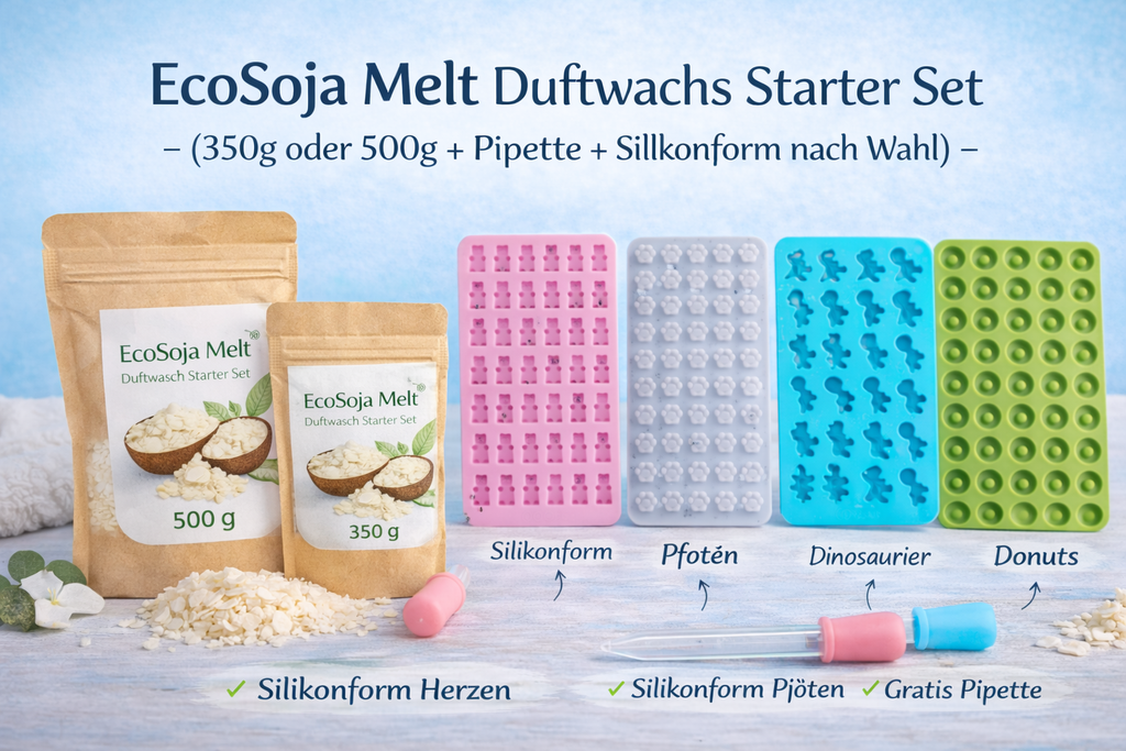 EcoSoya Melt-Sojawachs für Duftmelts ( inkl. Geschenk-Pipette)
