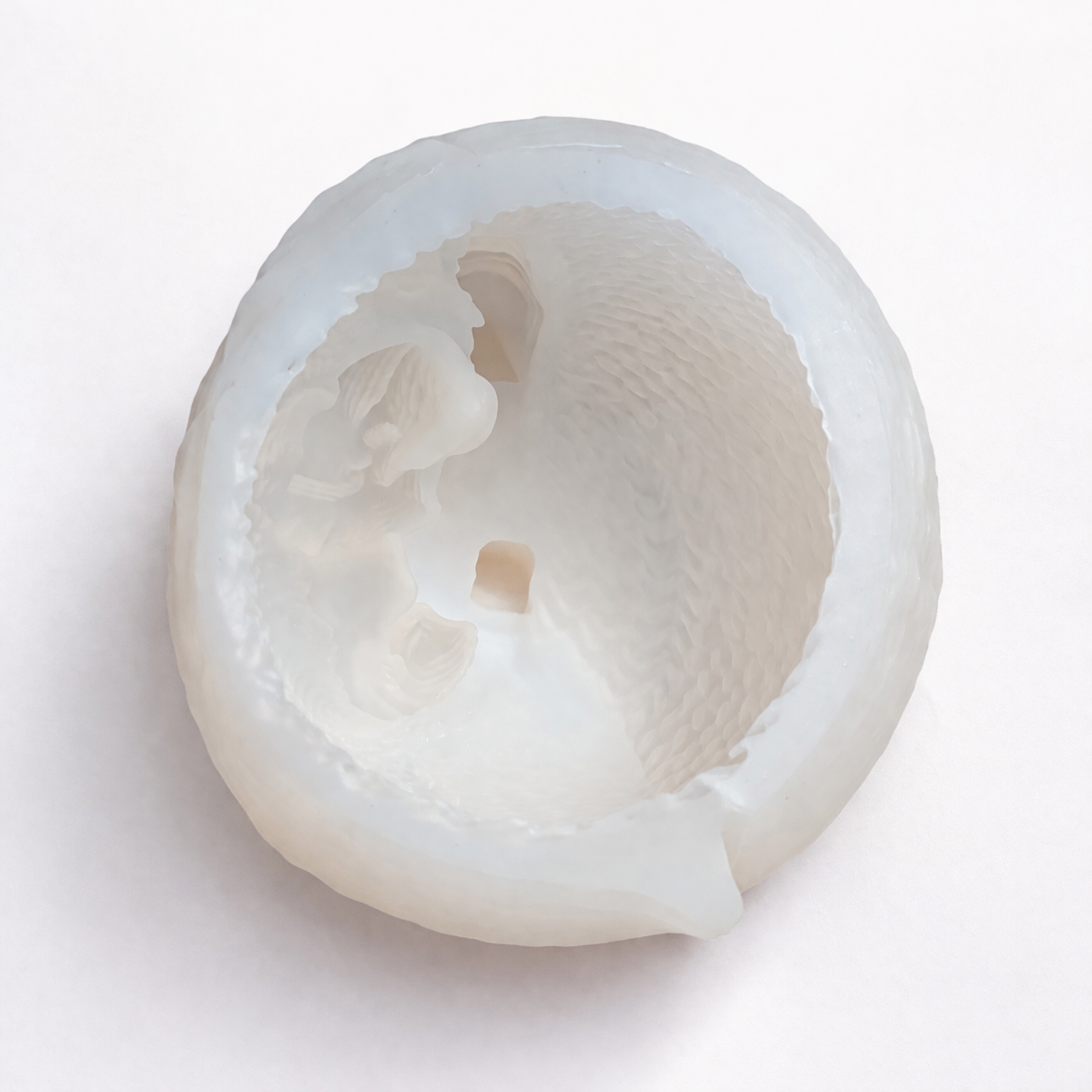 Silikonform sitzender Engel – für Kerzen & DIY Projekte